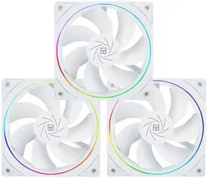 TL-S12RW X3 CPU Fan 120mm Reverse Fan Case Cooler Fan Comes with ARGB Lighting,CPU Cooling Fan with 1500RPM Speed,White PC PWM Silent Computer Fan,Set of Fans TL-S12RW X3 CPU Fan 120mm Reverse Fan Case Cooler Fan Comes with ARGB Lighting,CPU Cooling Fan with 1500RPM Speed,White PC PWM Silent Computer Fan,Set of Fans