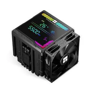 Peerless Assassin 140 Digital Black CPU Cooler, Double PWM Fans with 1850RPM Speed, Support Intel lga1700/1851/115X/2011/1200,AMD:AM4/AM5, Computer CPU Cooling,Digital Screen Top Cover Peerless Assassin 140 Digital Black CPU Cooler, Double PWM Fans with 1850RPM Speed, Support Intel lga1700/1851/115X/2011/1200,AMD:AM4/AM5, Computer CPU Cooling,Digital Screen Top Cover
