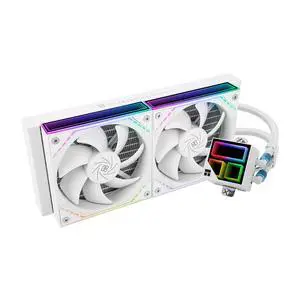 Frozen Infinity 240 White Liquid CPU Cooler,Double PWM Fans with 2000RPM,Desktop CPU Aio Cooler,for AM4/AM5&Intel LGA1150/1151/1200/1700/1851,Infinity Mirror PC CPU Water Cooler Frozen Infinity 240 White Liquid CPU Cooler,Double PWM Fans with 2000RPM,Desktop CPU Aio Cooler,for AM4/AM5&Intel LGA1150/1151/1200/1700/1851,Infinity Mirror PC CPU Water Cooler