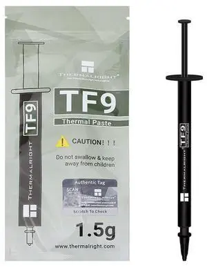 TF9 1.5g Thermal Grease,The High Performance Thermal Paste for Cooling All Processors, Heat Sink Paste High Durability 1.5W/m. Graphics Cards and Heat Sinks in Computers and Consoles TF9 1.5g Thermal Grease,The High Performance Thermal Paste for Cooling All Processors, Heat Sink Paste High Durability 1.5W/m. Graphics Cards and Heat Sinks in Computers and Consoles