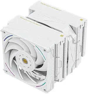 Royal Pretor 130 Ultra White CPU Cooler,7 Heat Pipes Heatsink CPU Cooling, White Brushed Top Cover, for Intel LGA115X/2011/1700/1851,AM4/AM5 Platforms,Double Towers and Fans Cooler Royal Pretor 130 Ultra White CPU Cooler,7 Heat Pipes Heatsink CPU Cooling, White Brushed Top Cover, for Intel LGA115X/2011/1700/1851,AM4/AM5 Platforms,Double Towers and Fans Cooler