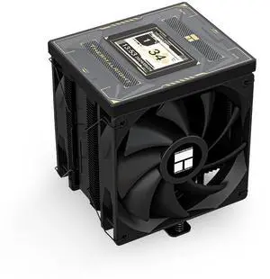Burst Assassin 120 Vision Black CPU Air Cooler, Desktop CPU Cooler with 1500RPM Speed,320x240 Resolving Power IPS LCD Screen with 2.4in,PC Cooling for Intel lga1851/1700/115X,AM4/AM5 Burst Assassin 120 Vision Black CPU Air Cooler, Desktop CPU Cooler with 1500RPM Speed,320x240 Resolving Power IPS LCD Screen with 2.4in,PC Cooling for Intel lga1851/1700/115X,AM4/AM5