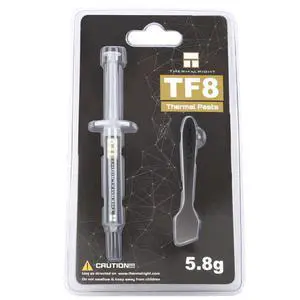 TF8 5.8g High Performance Thermal Grease 13.8W/m.k-5.8 Grams, High Performance Thermal Paste, with a Spatula Tool (TF8 5.8g) TF8 5.8g High Performance Thermal Grease 13.8W/m.k-5.8 Grams, High Performance Thermal Paste, with a Spatula Tool (TF8 5.8g)