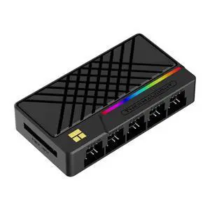 ARGB and Fan Hub X10 Black-10-port All-in-one Controller, Ultimate Motherboard Compatibility, Dual Upgrade for Cooling and Lighting(Black) ARGB and Fan Hub X10 Black-10-port All-in-one Controller, Ultimate Motherboard Compatibility, Dual Upgrade for Cooling and Lighting(Black)