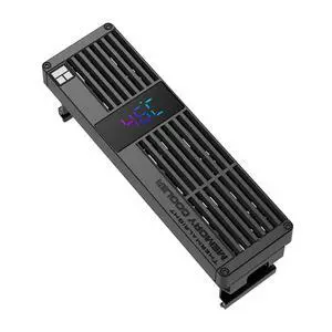 MC-3 Digital Black RAM Cooling, ARGB Digital Display Screen Intelligent Temperature Color Change, Easy Installation,Universal Across All PC Platforms, Black MC-3 Digital Black RAM Cooling, ARGB Digital Display Screen Intelligent Temperature Color Change, Easy Installation,Universal Across All PC Platforms, Black