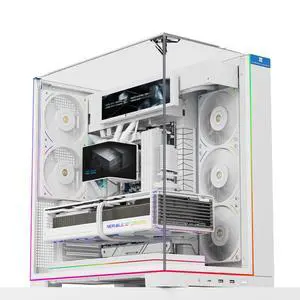 A70 White ATX Gaming Case Three-Sided Column-Free Glass 8 CPU Fan Slots + Four-Way Airflow Tool-Free Quick Release Vertical Graphics Card Mounting Anti-Fall,White A70 White ATX Gaming Case Three-Sided Column-Free Glass 8 CPU Fan Slots + Four-Way Airflow Tool-Free Quick Release Vertical Graphics Card Mounting Anti-Fall,White