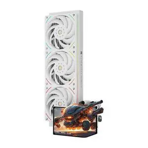 Levita Vision 360 UB ARGB White CPU Liquid Cooler,360mm Aio, 2K 60HZ Curved Screen with 2400x1080 Resolution,for AM4/AM5,Intel LGA1851/1700,6.67in 3D Screen High Performance Pump Levita Vision 360 UB ARGB White CPU Liquid Cooler,360mm Aio, 2K 60HZ Curved Screen with 2400x1080 Resolution,for AM4/AM5,Intel LGA1851/1700,6.67in 3D Screen High Performance Pump