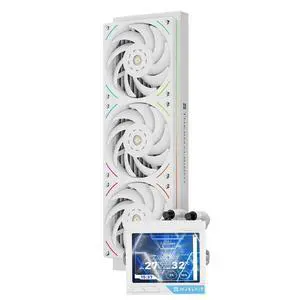 Mjolnir Vision 360 UB PRO ARGB White CPU Aio Cooler,PC 360 Specification Water Cooler System with Inline Fan,3.5 LCD Screen with 640x480 Resolution,for AM4/AM5;Intel 1700/1851/115X/2011 Mjolnir Vision 360 UB PRO ARGB White CPU Aio Cooler,PC 360 Specification Water Cooler System with Inline Fan,3.5 LCD Screen with 640x480 Resolution,for AM4/AM5;Intel 1700/1851/115X/2011