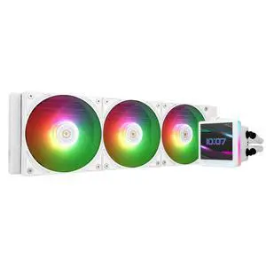 Grand Vision 360 ARGB White CPU AIO Cooler,PC 360 Specification Water Cooler System,IPS LCD Screen with 480x480 Resolution and 3.4inch,for AM4/AM5&Intel LGA1700/1851,High Performance Pump Grand Vision 360 ARGB White CPU AIO Cooler,PC 360 Specification Water Cooler System,IPS LCD Screen with 480x480 Resolution and 3.4inch,for AM4/AM5&Intel LGA1700/1851,High Performance Pump