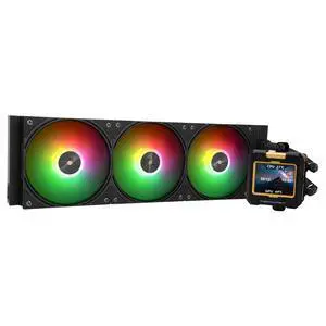 FW360 Black ARGB CPU AIO Cooler,PC 360 Specification Water Cooler System,IPS LCD Screen with 320x240 Resolution,for AM5&Intel LGA1700/1851,CPU Cooler Comes with 2.4-inch LCD Display FW360 Black ARGB CPU AIO Cooler,PC 360 Specification Water Cooler System,IPS LCD Screen with 320x240 Resolution,for AM5&Intel LGA1700/1851,CPU Cooler Comes with 2.4-inch LCD Display