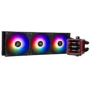 FW360 Ultra ARGB Black CPU AIO Cooler,PC 360 Specification Water Cooler System,IPS LCD Screen with 480x480 Resolution,for AM5&Intel LGA1700/1851,High Performance Pump,2.88 in LCD Screen FW360 Ultra ARGB Black CPU AIO Cooler,PC 360 Specification Water Cooler System,IPS LCD Screen with 480x480 Resolution,for AM5&Intel LGA1700/1851,High Performance Pump,2.88 in LCD Screen