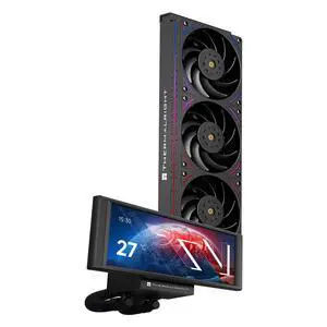 Trofeo Vision 360 ARGB Black CPU AIO Cooler,6.86-inch LCD Long Screen High-Performance 360mm Water-Cooled Radiator,IPS LCD Screen with 1280x480 Resolution,for AM4/AM5,Intel LGA1851/1700 Trofeo Vision 360 ARGB Black CPU AIO Cooler,6.86-inch LCD Long Screen High-Performance 360mm Water-Cooled Radiator,IPS LCD Screen with 1280x480 Resolution,for AM4/AM5,Intel LGA1851/1700