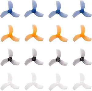 35MM 3-Blade Props Propellers with 1mm Compatible 08028 Brushless Motor for 1S Micro Tiny Whoop Quadcopter 8pairs 35MM 3-Blade Props Propellers with 1mm Compatible 08028 Brushless Motor for 1S Micro Tiny Whoop Quadcopter 8pairs