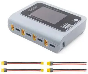 Q4AC RC Battery Charger 4x50W 4 Ports 1-4S Lipo AC DC Smart Charger XT60 with XT30 Adapters for RC Battery Balance Charger Q4AC RC Battery Charger 4x50W 4 Ports 1-4S Lipo AC DC Smart Charger XT60 with XT30 Adapters for RC Battery Balance Charger