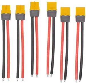 XT60 Plug Female Male Connector Cable XT60H XT60 Pigtail with12AWG 10cm Silicon Wire for RC Lipo Battery ESC XT60 Plug Female Male Connector Cable XT60H XT60 Pigtail with12AWG 10cm Silicon Wire for RC Lipo Battery ESC