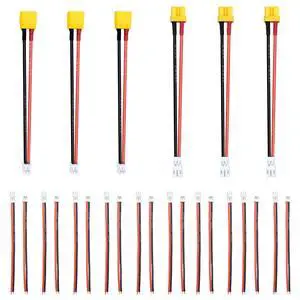 XT30 to PH2.0 Male Female Cable and JST-PH2.0 Connector Cable 22AWG 10cm XT30 to PH2.0 Male Female Cable and JST-PH2.0 Connector Cable 22AWG 10cm