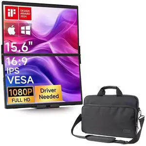 FlipGo Pro 15.6" 1080P Dual Screen Portable Monitor & Carry Bag FlipGo Pro 15.6" 1080P Dual Screen Portable Monitor & Carry Bag