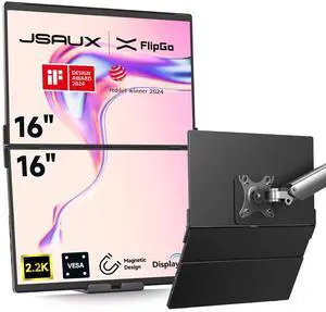 FlipGo Pro 16" Dual Portable Monitors Snap VESA Adapter FlipGo Pro 16" Dual Portable Monitors Snap VESA Adapter
