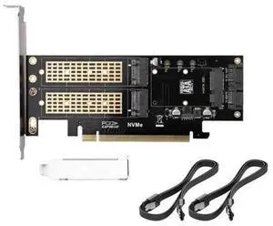 3 in 1 NGFF and MSATA SSD Adapter Card M.2 NVME to PCIe 16X/M.2 SATA SSD to SATA III to SATA Converter+2 SATA Cable 3 in 1 NGFF and MSATA SSD Adapter Card M.2 NVME to PCIe 16X/M.2 SATA SSD to SATA III to SATA Converter+2 SATA Cable