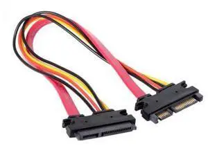 NGFF Red Color SATA III 3.0 7+15 22 Pin SATA Male to Female Data Power Extension Cable 30cm NGFF Red Color SATA III 3.0 7+15 22 Pin SATA Male to Female Data Power Extension Cable 30cm