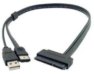 2 5" inch Hard Disk Drive SATA 22Pin to eSATA Data USB Powered Cable 50cm 2 5" inch Hard Disk Drive SATA 22Pin to eSATA Data USB Powered Cable 50cm