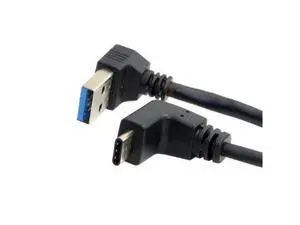 CYDZ USB 3.1 USB-C Reversible Angled to 90 Degree Up Angled A Male Data Cable for Laptop & Tablet & Phone CYDZ USB 3.1 USB-C Reversible Angled to 90 Degree Up Angled A Male Data Cable for Laptop & Tablet & Phone