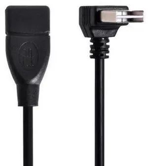 CYDZ USB 2.0 Male to Female Extension Cable Reversible Design Up & Down Angled 90 Degree 100cm CYDZ USB 2.0 Male to Female Extension Cable Reversible Design Up & Down Angled 90 Degree 100cm