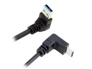 USB 3.1 USB-C Up & Down Angled to 90D Down Angled A Male Data Cable for Laptop USB 3.1 USB-C Up & Down Angled to 90D Down Angled A Male Data Cable for Laptop