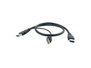 Super Speed USB 3.0 Power Y Cable Two A Male to USB Male for Mobile Hard Disk Super Speed USB 3.0 Power Y Cable Two A Male to USB Male for Mobile Hard Disk