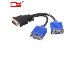 Dual 15Pin VGA RGB Female to DMS-59pin Male Splitter Extension Adapter Cable for PC Graphics Card Dual 15Pin VGA RGB Female to DMS-59pin Male Splitter Extension Adapter Cable for PC Graphics Card