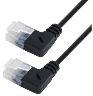 Ultra Slim Cat6 Ethernet Cable RJ45 Up Angled 25cm UTP Network Cable Patch Cord Ultra Slim Cat6 Ethernet Cable RJ45 Up Angled 25cm UTP Network Cable Patch Cord