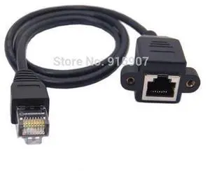 30cm 8P8C FTP STP UTP Cat 5e Male to Female Lan Ethernet Network Extension Cable with Panel Mount Holes 30cm 8P8C FTP STP UTP Cat 5e Male to Female Lan Ethernet Network Extension Cable with Panel Mount Holes