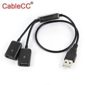 Black USB 2.0 Dual Ports Hub Cable Bus power For Laptop Mac book Notebook PC & Mouse & Flash Disk Black USB 2.0 Dual Ports Hub Cable Bus power For Laptop Mac book Notebook PC & Mouse & Flash Disk