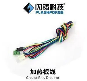 Flashforge 3D printer connect wire cable for heating plate Creator Pro Dreamer 3D printer parts Accessories Flashforge 3D printer connect wire cable for heating plate Creator Pro Dreamer 3D printer parts Accessories