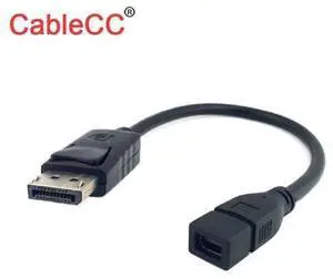 DisplayPort DP Male to Mini DP DisplayPort Female Cable for Displays HDTV Monitor 20cm DisplayPort DP Male to Mini DP DisplayPort Female Cable for Displays HDTV Monitor 20cm