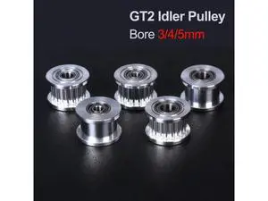 GT2 Idler Timing Pulley 20 Tooth With/without Teeth Wheel Bore 3/4/5mm 3D Printer Parts For Prusa i3 MK3 GT2 Belt GT2 Idler Timing Pulley 20 Tooth With/without Teeth Wheel Bore 3/4/5mm 3D Printer Parts For Prusa i3 MK3 GT2 Belt