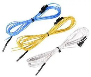 3D Printer Parts HT-NTC100K Ohm Thermistor 1M/2M High Temperature NTC 3950 100K Sensor for Filament V6 Heat Block Hotend 3D Printer Parts HT-NTC100K Ohm Thermistor 1M/2M High Temperature NTC 3950 100K Sensor for Filament V6 Heat Block Hotend