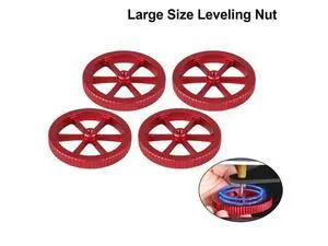 4PCS Large Red Hand Twist Leveling Nut Heated Bed Spring Adjustment Nut 3D Printer Parts For CREALITY Ender3 Ender-5 CR-10 CR10S 4PCS Large Red Hand Twist Leveling Nut Heated Bed Spring Adjustment Nut 3D Printer Parts For CREALITY Ender3 Ender-5 CR-10 CR10S