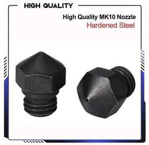 High temperature Hardened Steel MK10 Nozzle 3D printer Parts for Carbon fiber 0.2/0.4/0.6/0.8mm M7 for E3D HOTEND Extruder High temperature Hardened Steel MK10 Nozzle 3D printer Parts for Carbon fiber 0.2/0.4/0.6/0.8mm M7 for E3D HOTEND Extruder