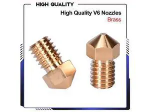 V6 Nozzles Brass 3D Printer Parts 0.2mm nozzle For E3D V6 J-Head Hotend Titan Extruder MK8 Ender 3 cr10 Upgrade Kit V6 Nozzles Brass 3D Printer Parts 0.2mm nozzle For E3D V6 J-Head Hotend Titan Extruder MK8 Ender 3 cr10 Upgrade Kit