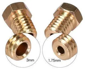 5Pcs 3D Printer Parts V6&V5 J-Head brass nozzle extruder nozzles 0.2/0.25/0.3/0.4/0.5/0.6/0.8/1.0 mm For 1.75/3.0mm filament 5Pcs 3D Printer Parts V6&V5 J-Head brass nozzle extruder nozzles 0.2/0.25/0.3/0.4/0.5/0.6/0.8/1.0 mm For 1.75/3.0mm filament
