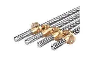 T8 Lead Screw 350/380MM with Copper Nut OD 8mm Pitch 2mm Thread 8mm Length 350mm trapezoidal spindle screw For 3D Printer parts T8 Lead Screw 350/380MM with Copper Nut OD 8mm Pitch 2mm Thread 8mm Length 350mm trapezoidal spindle screw For 3D Printer parts