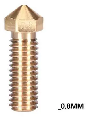 Brass Volcano Nozzle V6 upgrade kit 0.4mm 1.75mm 3D Printer Parts for Volcano Heater Block E3D hotend Extruder Brass Volcano Nozzle V6 upgrade kit 0.4mm 1.75mm 3D Printer Parts for Volcano Heater Block E3D hotend Extruder