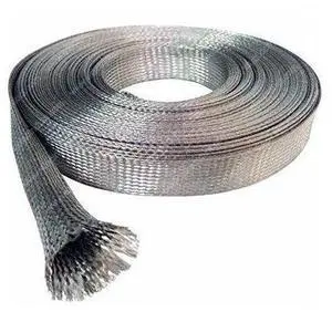 Funssor 1meter Tinned Copper Metal Braided Sleeving 4/6/8/10/12/16/20mm Funssor 1meter Tinned Copper Metal Braided Sleeving 4/6/8/10/12/16/20mm