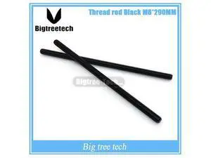 1PCS Black threaded rod M8 * 290MM for 3d printer parts 1PCS Black threaded rod M8 * 290MM for 3d printer parts