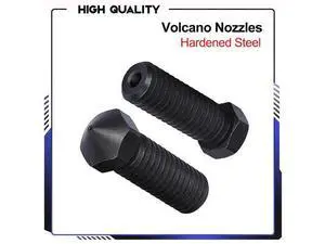 Hardened Steel Volcano Nozzle M6 3D Printer Parts for PEI PEEK or Carbon fiber filament E3D Volcano hotend Extruder Hardened Steel Volcano Nozzle M6 3D Printer Parts for PEI PEEK or Carbon fiber filament E3D Volcano hotend Extruder