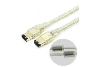 Câble de données pour caméra industrielle IEEE 1394, 400 mb/s, 1.5m, 6 broches vers 6 broches, 6 broches vers 6 broches Câble de données pour caméra industrielle IEEE 1394, 400 mb/s, 1.5m, 6 broches vers 6 broches, 6 broches vers 6 broches
