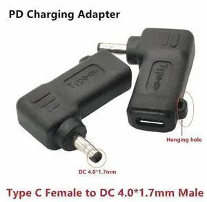 Adaptateur mâle PD USB C vers 4.0x1.7mm, convertisseur à pointe mince, connecteur de Charge pour Lenovo IdeaPad 330s 120s 510 520 530s alimentation d'ordinateur portable Adaptateur mâle PD USB C vers 4.0x1.7mm, convertisseur à pointe mince, connecteur de Charge pour Lenovo IdeaPad 330s 120s 510 520 530s alimentation d'ordinateur portable