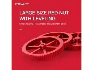 CREALTIY 3D Ender-3/Ender-6 Printer Accessories 4Pcs/Bundle Large Size Red Heated Bed Aluminum Hand Twist Leveling Nut CREALTIY 3D Ender-3/Ender-6 Printer Accessories 4Pcs/Bundle Large Size Red Heated Bed Aluminum Hand Twist Leveling Nut