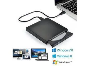 Slim External Optical Drive USB 2.0 DVD Combo DVD ROM Player CD-RW Burner Writer Plug and Play For Macbook Laptop Desktop PC Slim External Optical Drive USB 2.0 DVD Combo DVD ROM Player CD-RW Burner Writer Plug and Play For Macbook Laptop Desktop PC